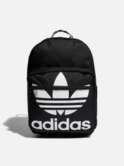 (CL5498) TREFOIL POCKET BACKPACK-BLACK/WHITE
